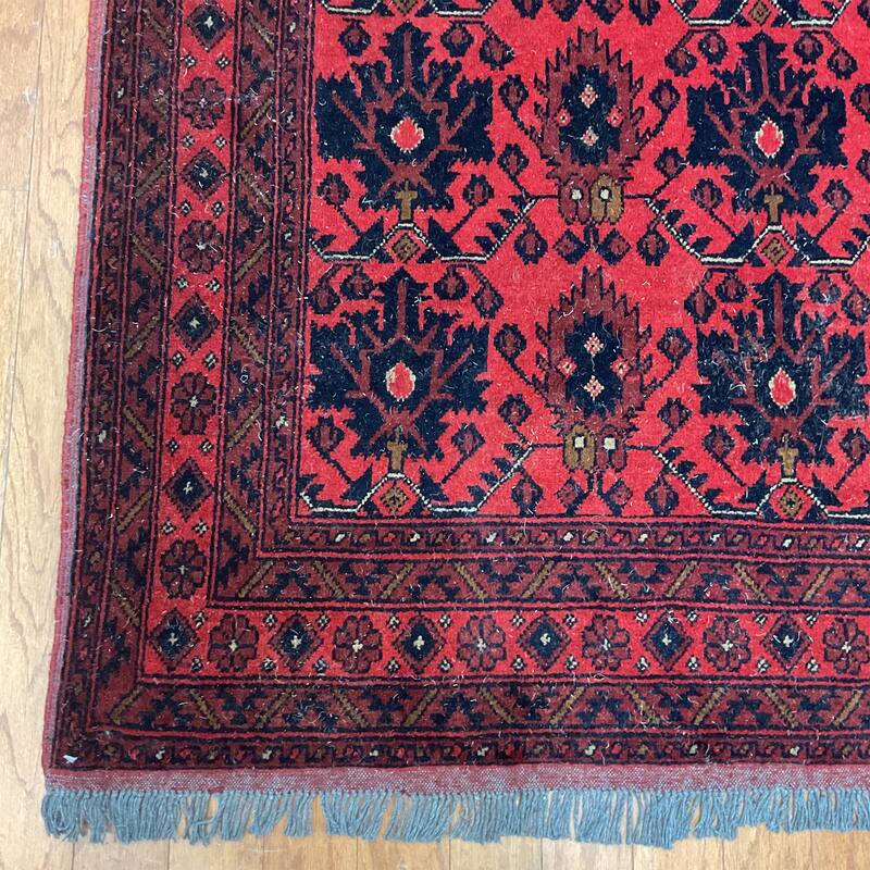 HERAT ORIENTAL Handmade Khall Mohammadi Wool Rug - 4'1" x 6'6"