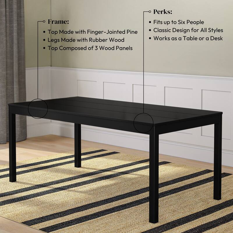 Rectangular 72" Dining Table