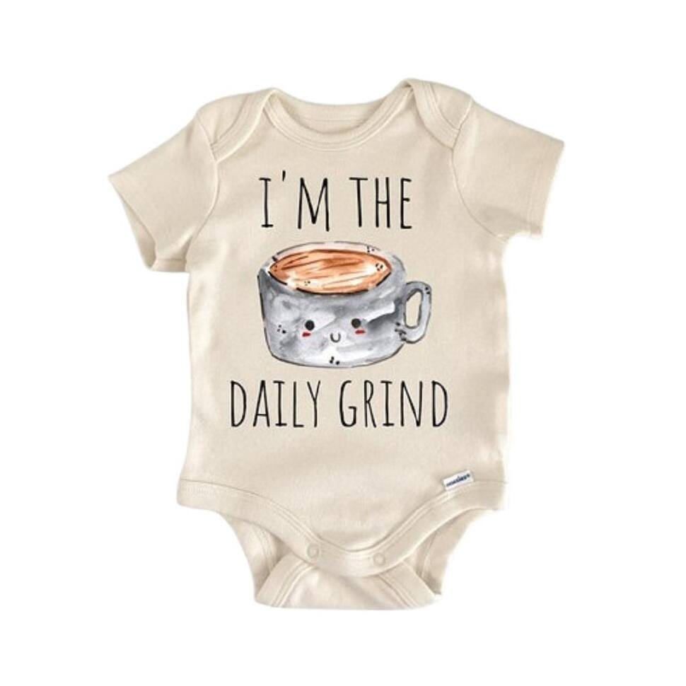 Coffee Latte Caffeine - Baby Boy Girl Clothes Infant Bodysuit Funny Cute Newborn