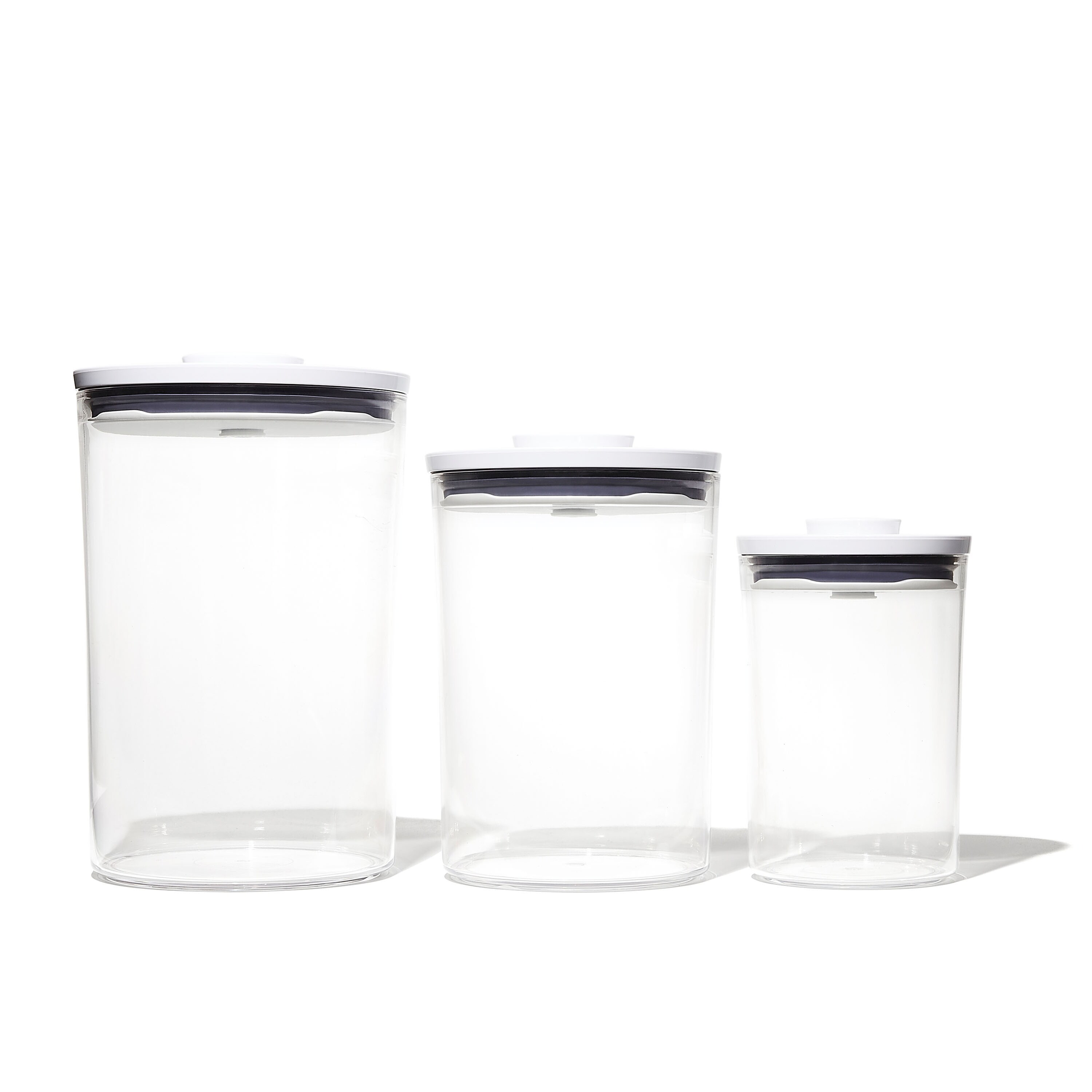 OXO Good Grips 5.2 Qt. Clear Round SAN Plastic Food Storage Container with  White POP Lid