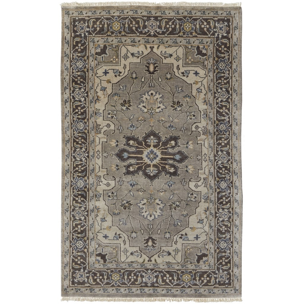 Timaf Floral Stain Resistant Area Rug By HomeRoots - 2' x 3'