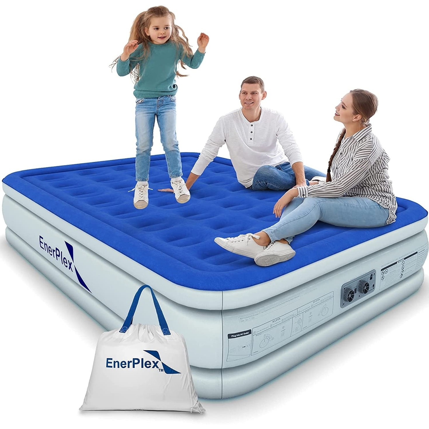 King koil luxury raised airbed with hot sale builtin 120v ac high capacity int