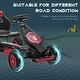 preview thumbnail 4 of 8, Durable Kids Pedal Go-Kart, 3-Position Seat, Shock-Absorbing Suspension - Red