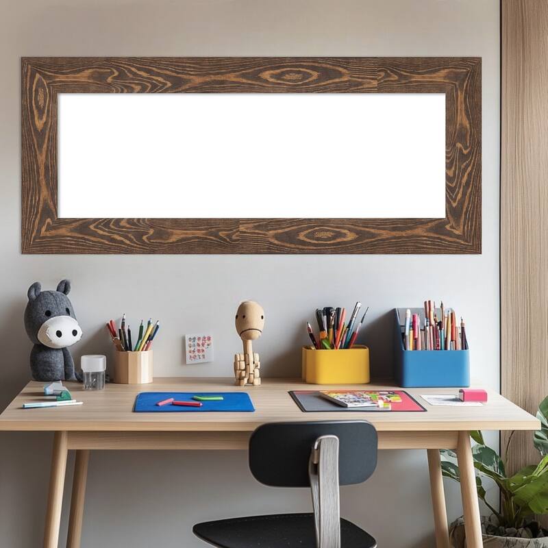 Amanti Art Bridge Black Framed Dry Erase Magnetic Board