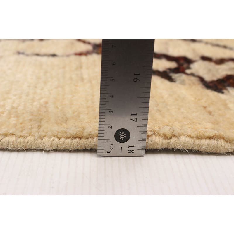 ECARPETGALLERY Hand-knotted Pak Finest Marrakesh Cream Wool Rug - 9'3 x 12'0