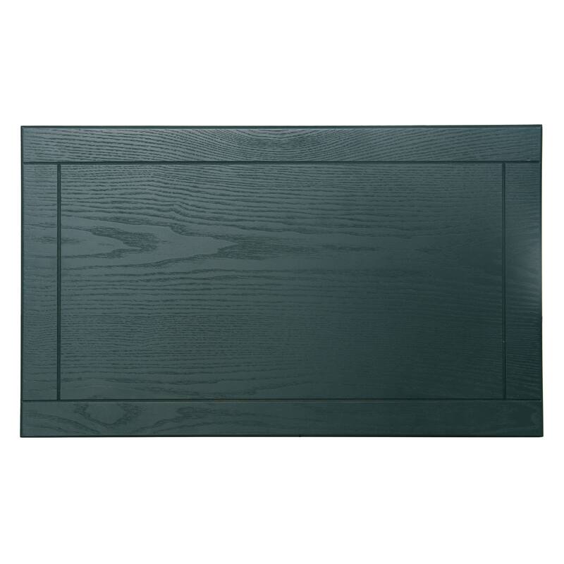 Roomfitters Hollow Carved 3 Drawer Dresser, Accent Storage Cabinet with Metal Handles, Green