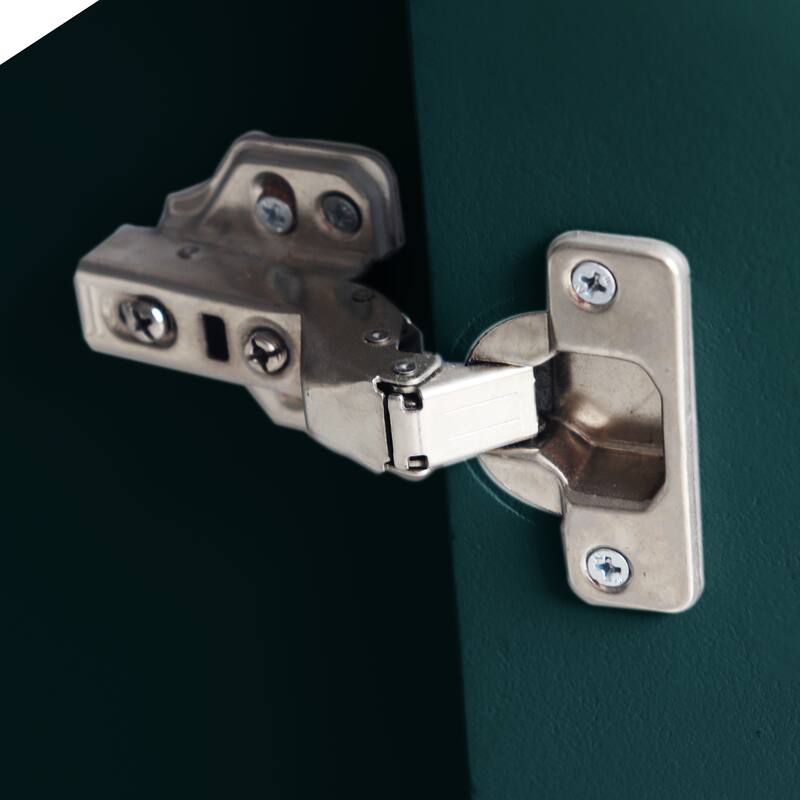 Modern 4-Door Lacquered Sideboard Buffet Cabinet with Gold Legs, Adjustable Shelves for Living Room or Dining Room