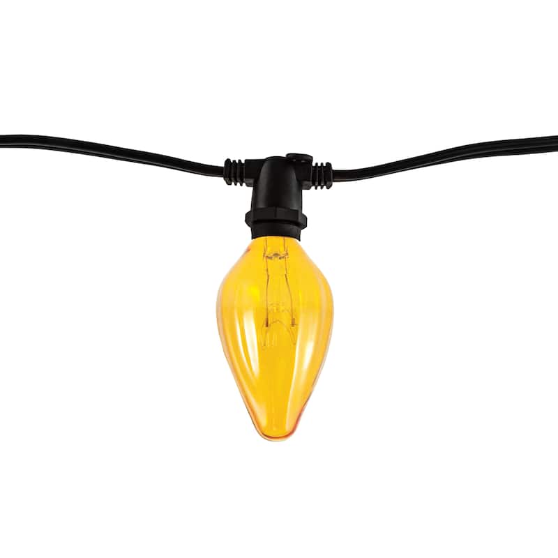 Bulbrite 14 Foot Indoor/Outdoor Black String Light with 10 -15 Watt Bulbs