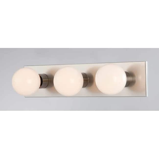 Volume Lighting 3 Light 18" Width Bathroom Vanity Strip - Brushed Nickel