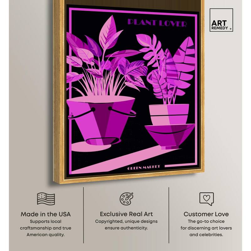 Plant Lover Canvas by Art Remedy