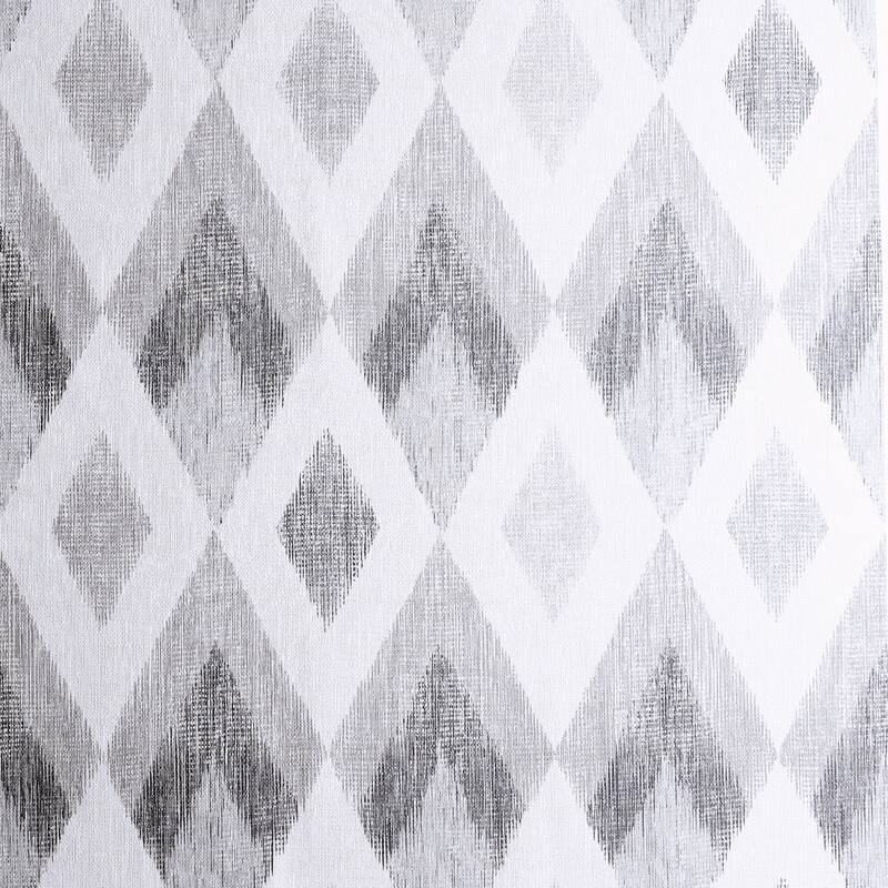 Arthouse Fitzgerald Grey Ikat Diamond Wallpaper