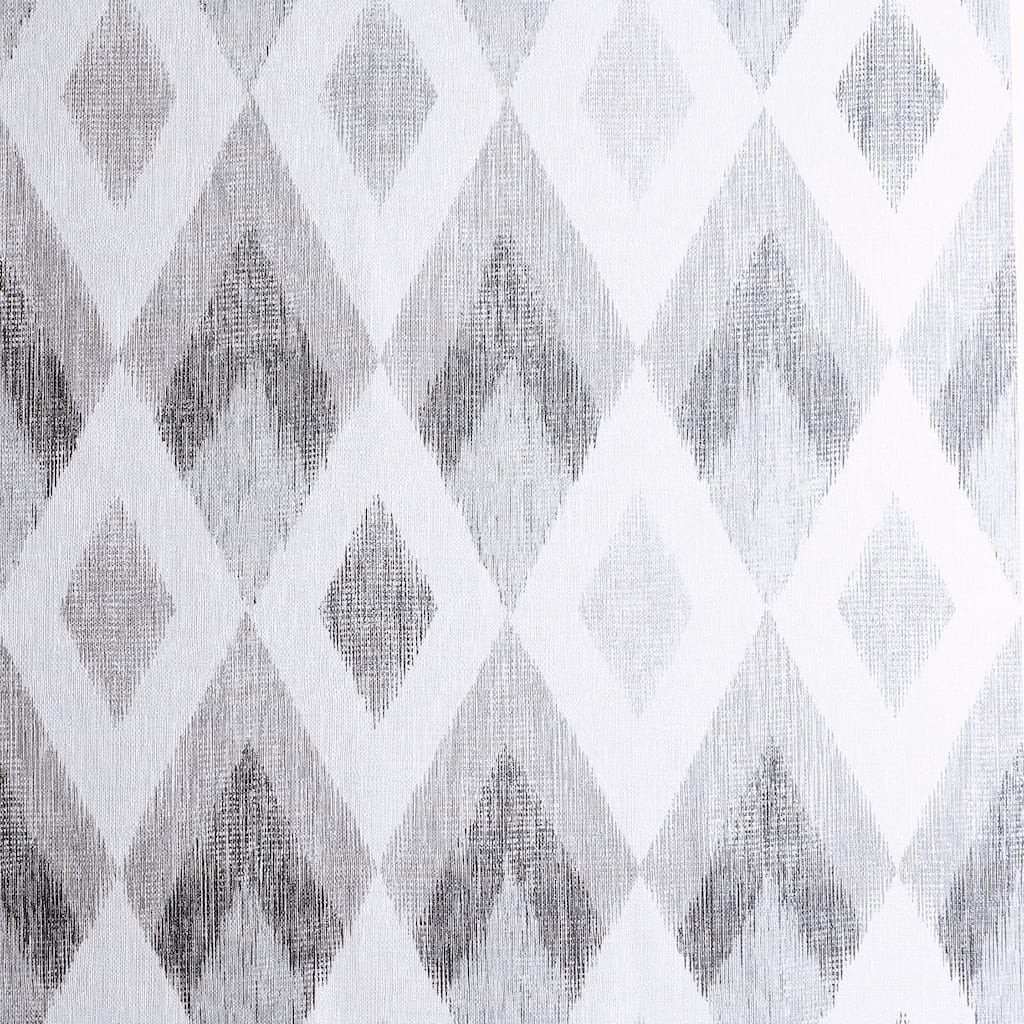 Arthouse Fitzgerald Grey Ikat Diamond Wallpaper