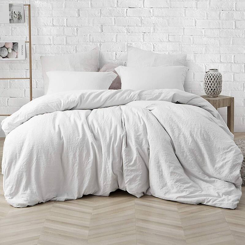 Duvet Cover Set - Natural Loft Queen - Farmhouse White