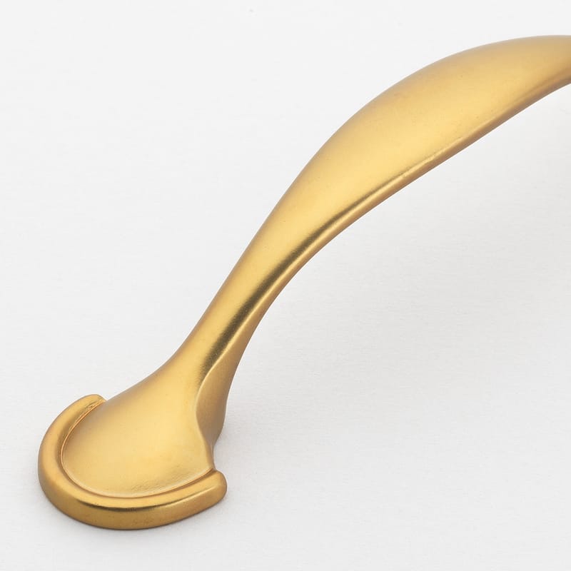 GlideRite 5-Pack 3 in. Center Gold Arch Cabinet Pulls - Brass Gold