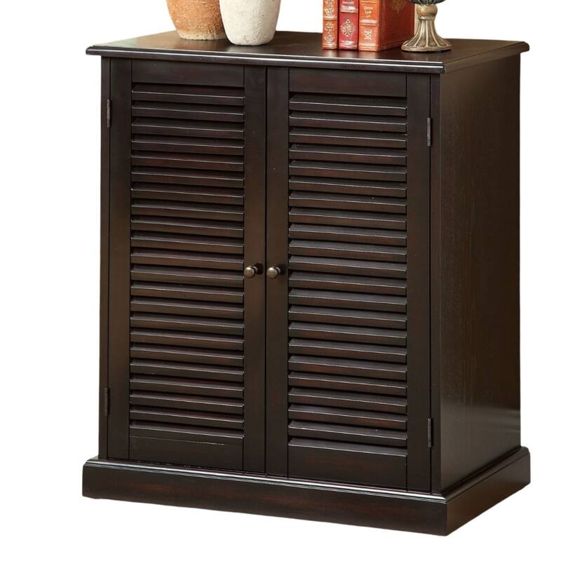30'' Modern Transitional Design 1pc Shoe Cabinet Adjustable Shelves