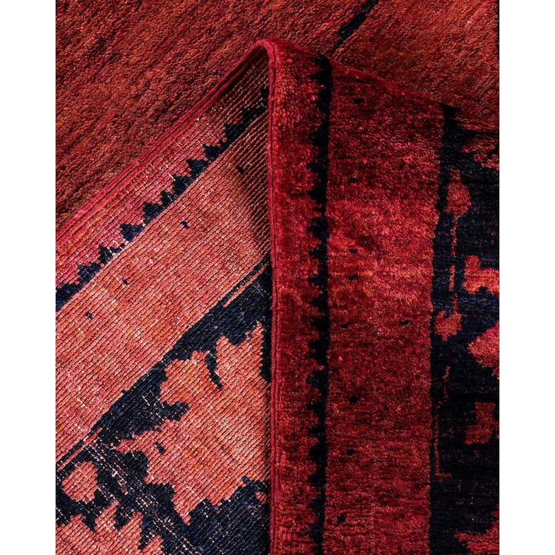 Vibrance, One-of-a-Kind Hand-Knotted Area Rug - Red, 6' 2" x 8' 9" - 6' 2" x 8' 9"