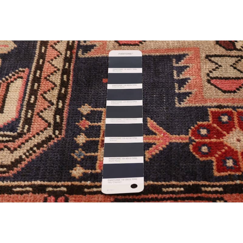 ECARPETGALLERY Hand-knotted Konya Anatolian Navy Wool Rug - 3'5 x 10'10