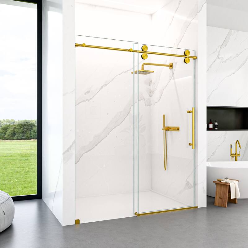 Frameless Single Sliding Shower Door