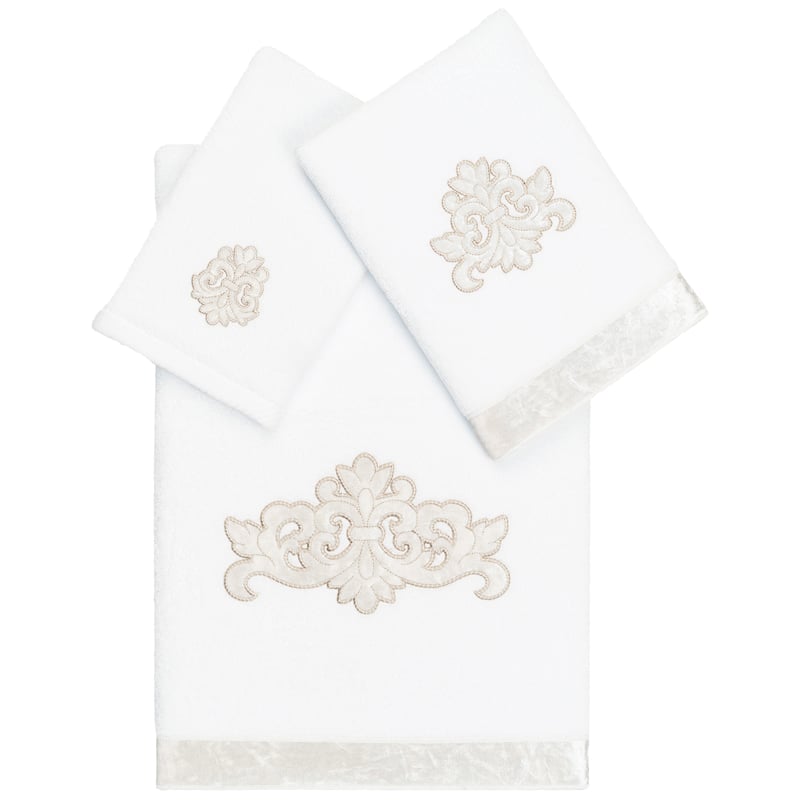 Authentic Hotel and Spa Turkish Cotton May 3 PC Towel Set - White