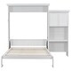 preview thumbnail 30 of 29, Queen Size Murphy Bed Folding Hideaway Wall Bed w/ Storage Shelves