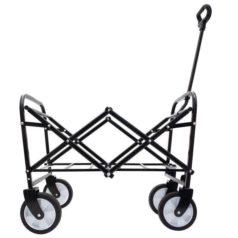 Extendable Foldable Wagon Cart, Heavy Duty 225lb, Beach & Utility Use