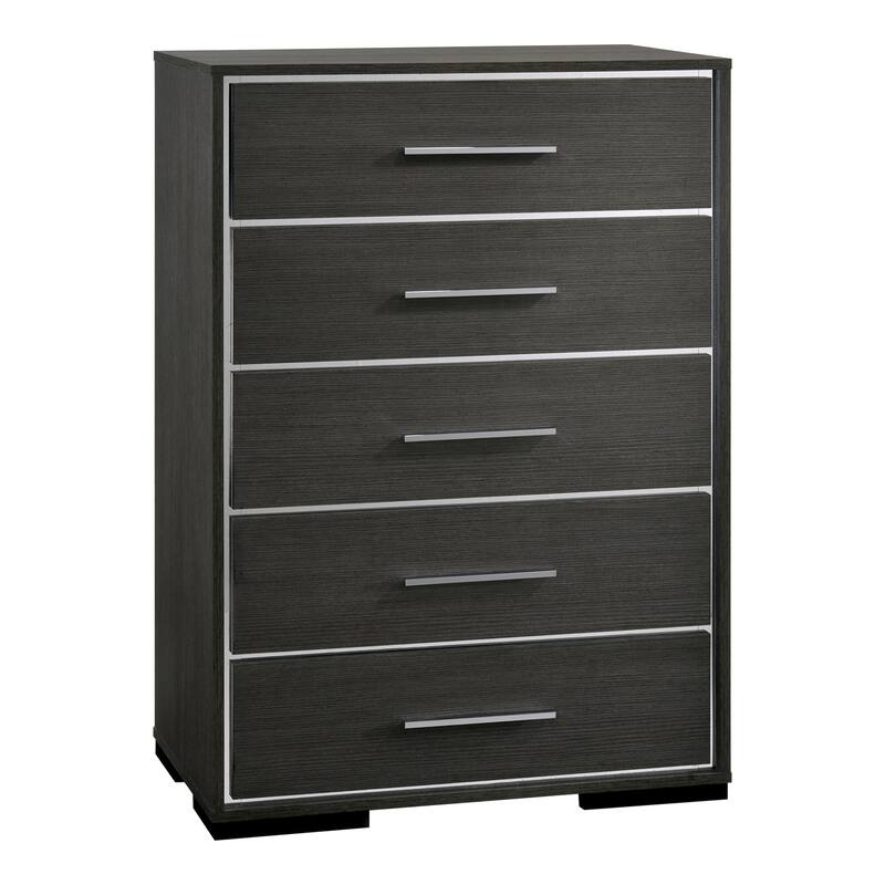 Kastela Contemporary Warm Grey 5-Drawer Chest by Furniture of America - Warm Grey