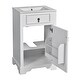preview thumbnail 115 of 135, GDFStudio - Lisa 20" Bathroom Vanity with Ceramic Sink, Soft-Close Door & Storage Rack