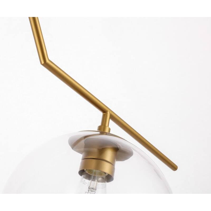 Bastina 10-Inch 1-DownLight Clear Glass Pendant