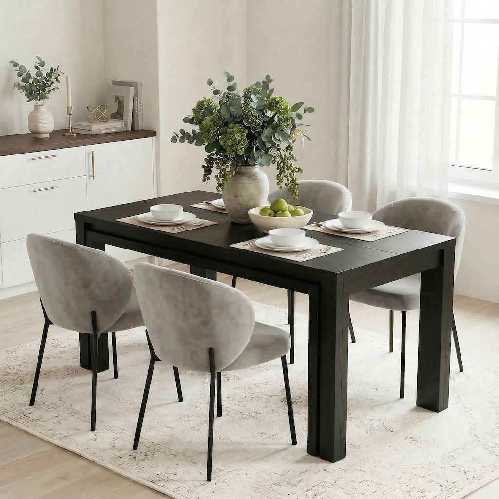 Dining Table for 6 People, Rectangular Kitchen Table