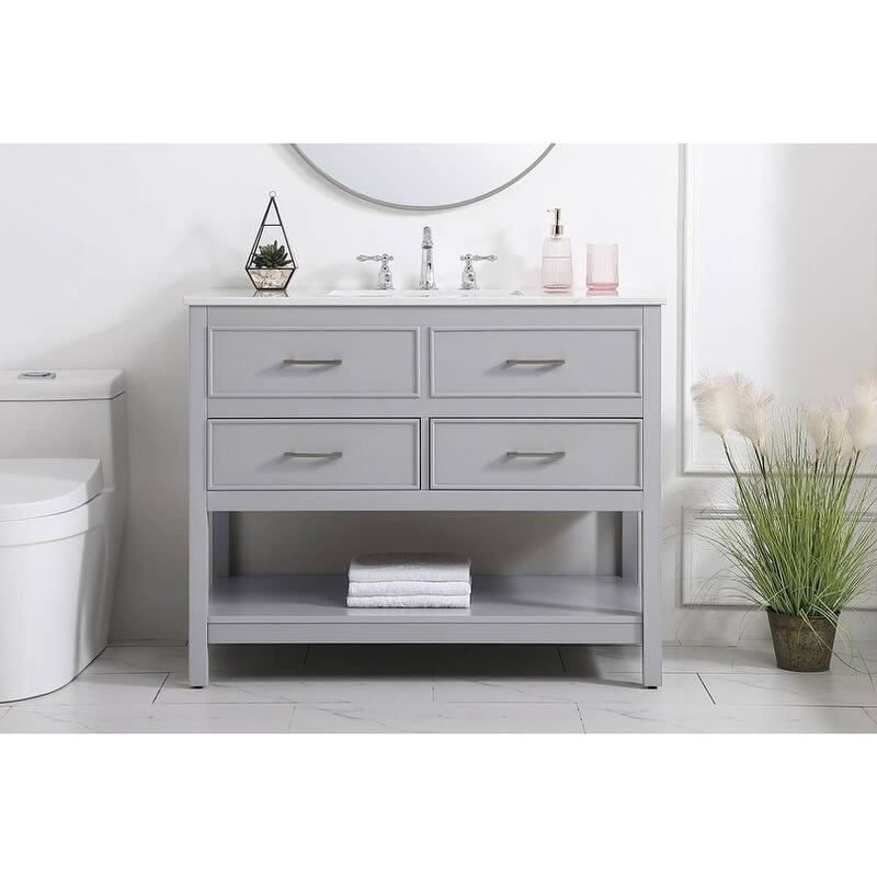 Elegant Lighting VF19042 Sinclaire 42" Free Standing Single Basin