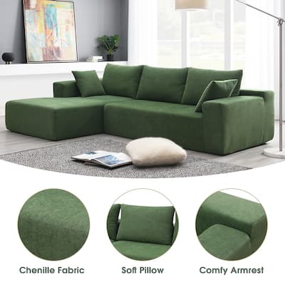 Modular Sectional Living Room Sofa Set Upholstered Sleeper Sofa