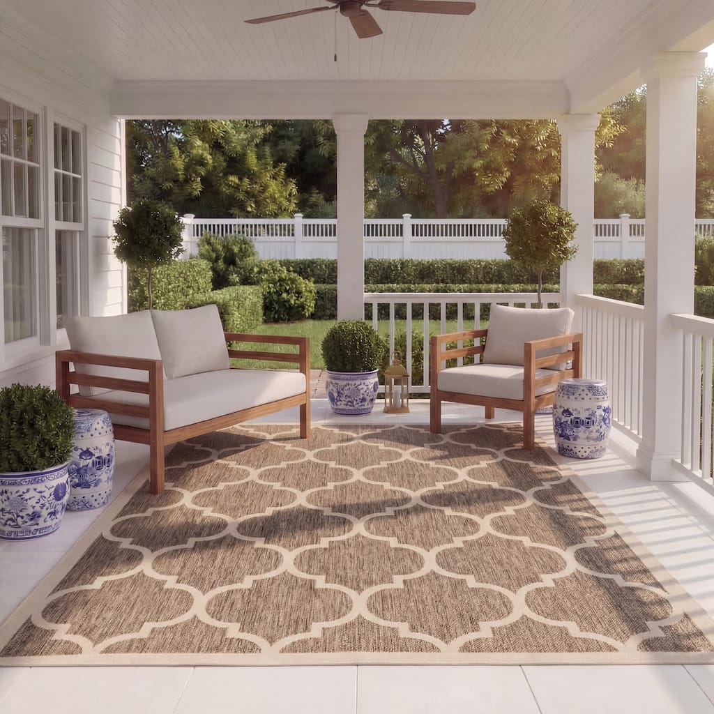 SAFAVIEH Courtyard Sibel Indoor /Outdoor Waterproof Patio Backyard Rug