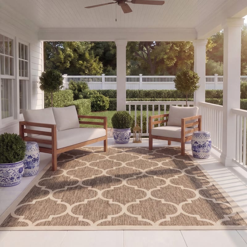 SAFAVIEH Courtyard Sibel Indoor /Outdoor Waterproof Patio Backyard Rug