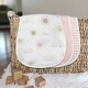 preview thumbnail 3 of 4, Boho Desert Sun Absorbent Burp Cloths 3 Pack Set Blush Pink Taupe Bohemian Watercolor Mountains Southwest Minimalist Geometric