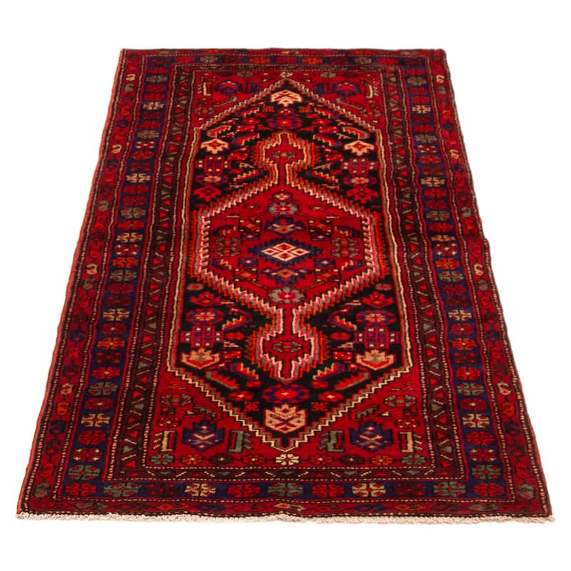 ECARPETGALLERY Hand-knotted Anadol Red Wool Rug - 3'5 x 6'11