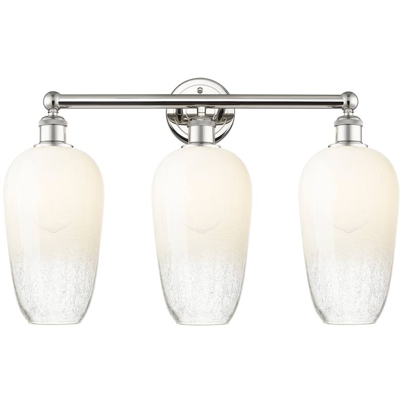 Innovations Lighting Endless Possibilities Edison - Brookhaven Flute - 3 Light 25" Bath Vanity Light - Polished Nickel/Opal