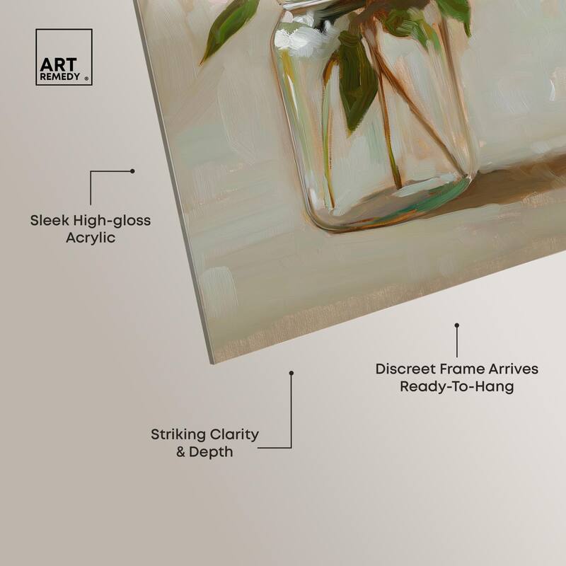Jar of Petals Acrylic by Art Remedy, Ready to Hang