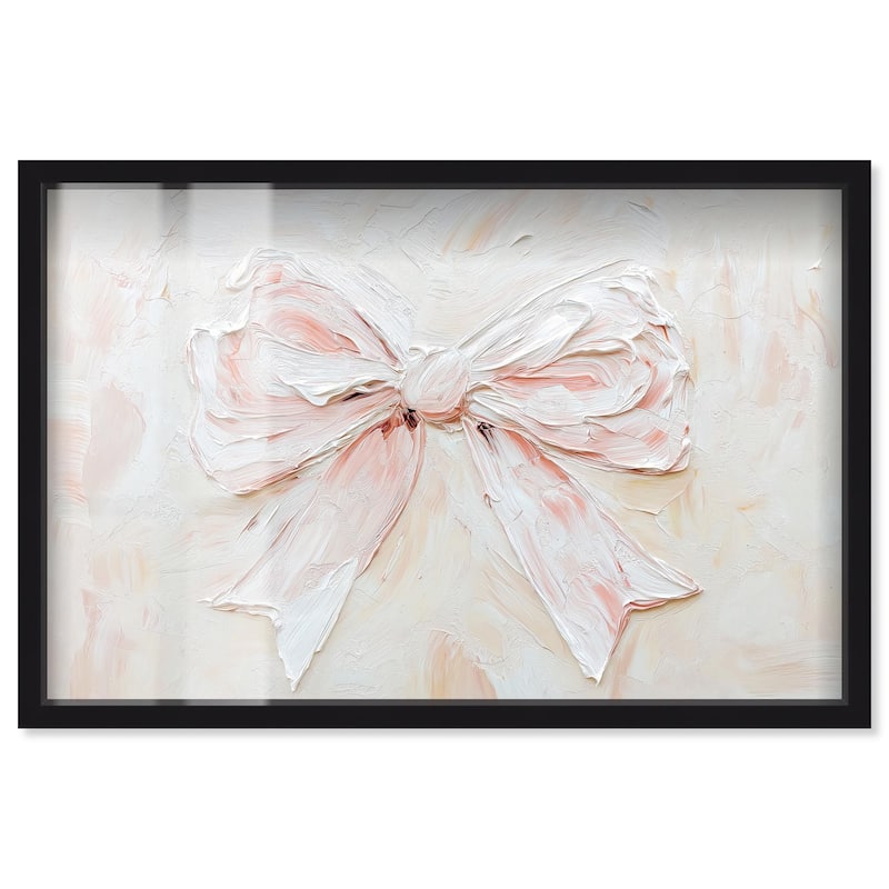 Relief Ribbons Shadowbox by Art Remedy - Black - 36" x 24"
