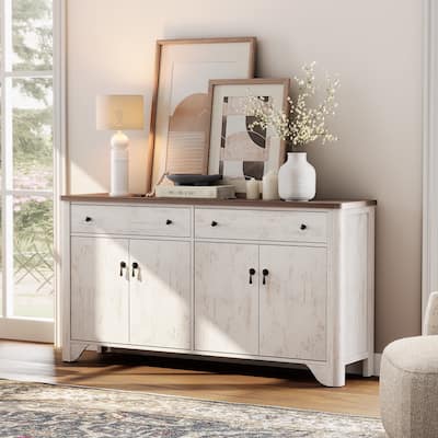 WAMPAT 59" Large Sideboard Buffet Cabinet with Storage