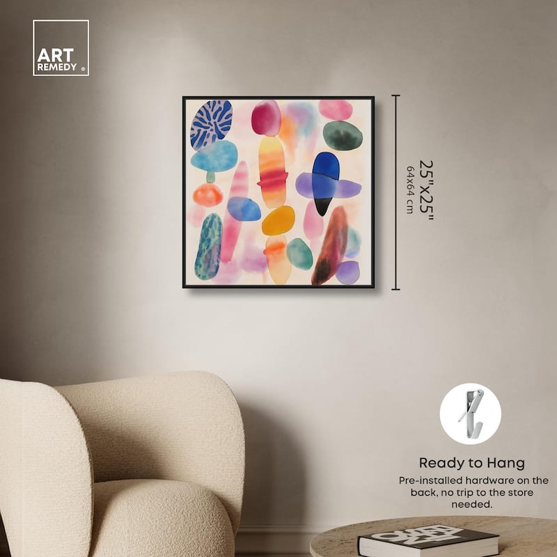 Dissolving Hues Canvas by Art Remedy