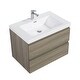 preview thumbnail 106 of 169, CASAINC Floating Bathroom Vanity with Resin Top Basin and Soft Closing Drawers