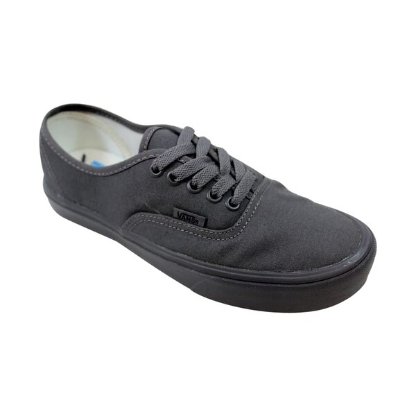 vans authentic black mono leather