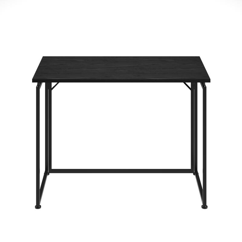 Space-Saving Folding Computer Desk - Convenient, Collapsible Design with Sturdy Steel Legs for Small Rooms