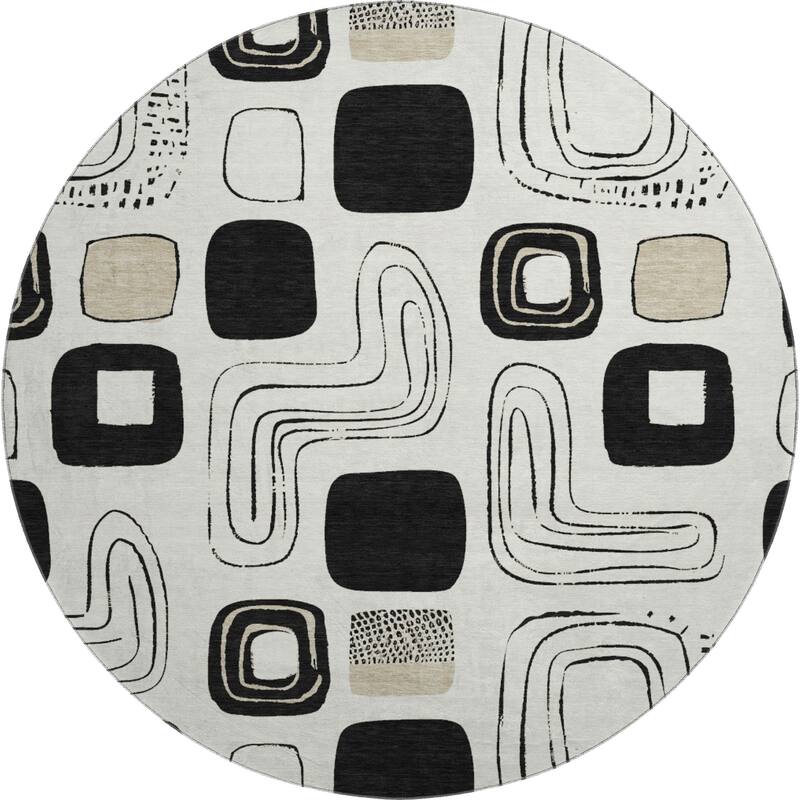 Premium Washable Super Soft Contemporary Elements Mayfield Rug