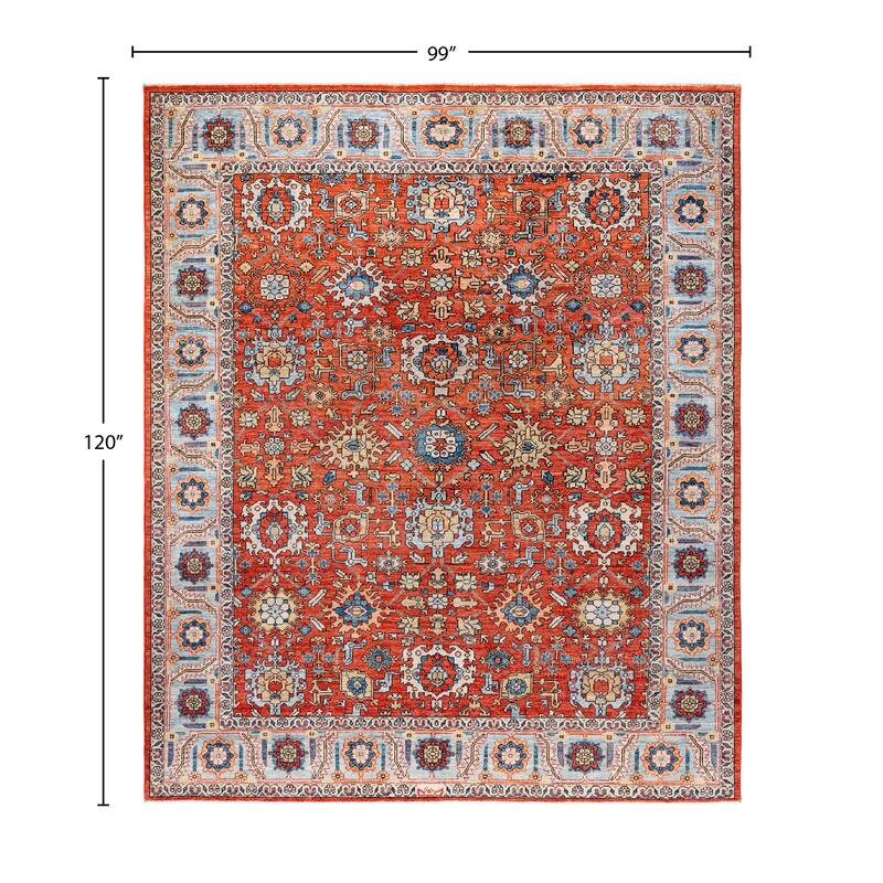 Serapi One-of-a-Kind Hand-Knotted Area Rug - Orange - 8' 3" x 10' 0"