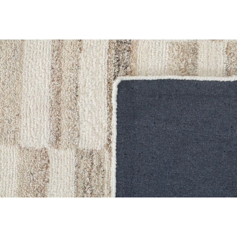 Terra by Obeetee Dunes Steps Neutral Rug