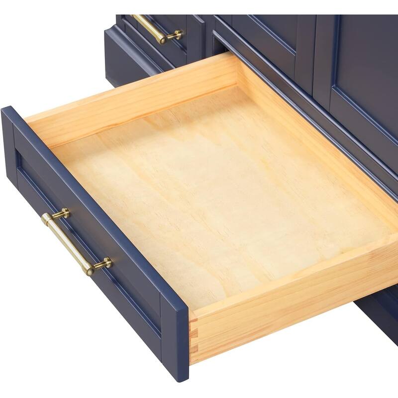 Blossom Copenhagen 48" Solid Wood Bathroom Vanity w/ Marble Top & Sink