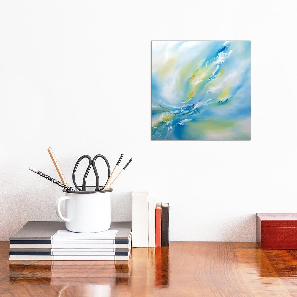 iCanvas "Blue Flush" by J.A Art Canvas Print