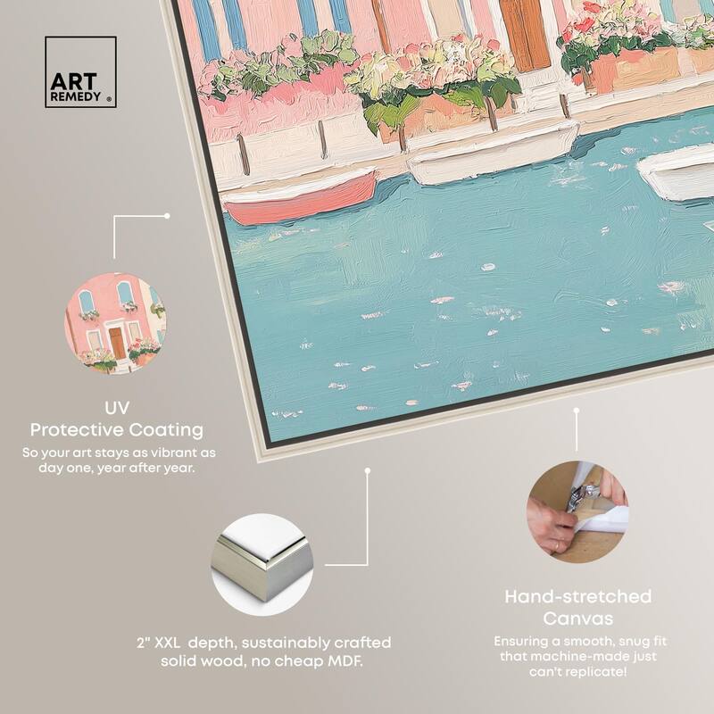 Adrift in Venice Canvas by Art Remedy