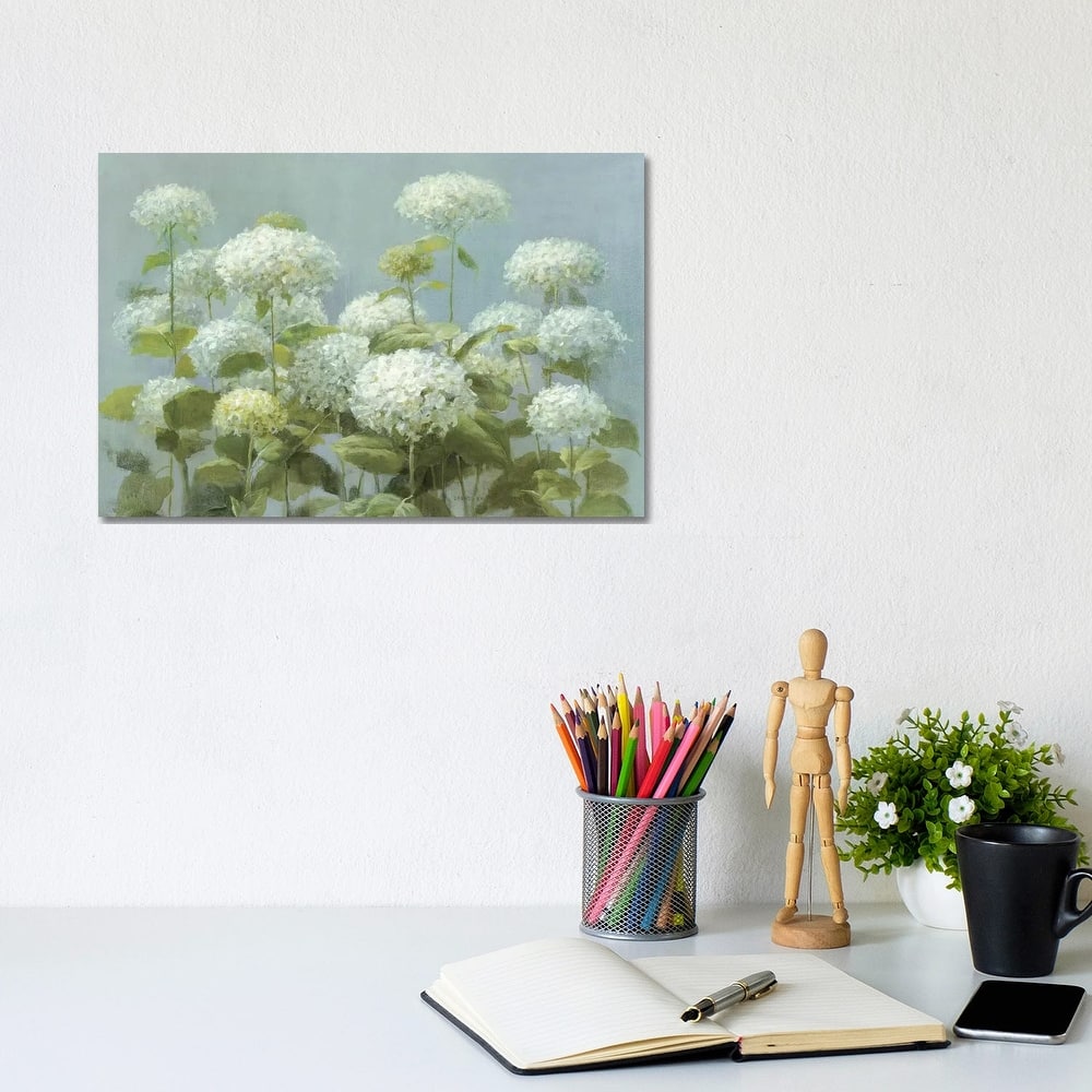 iCanvas "White Hydrangea Garden" by Danhui Nai Canvas Print